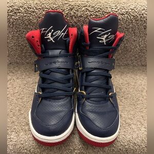 Nike Air Jordan Flight 45 High midnight navy red white high-top design see Pics